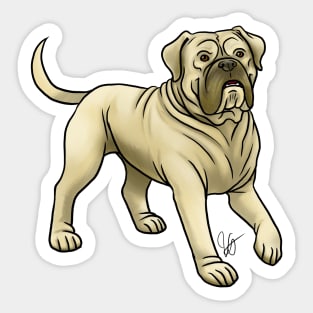 Dog - Dogue de Bordeaux - Fawn Isabella Sticker